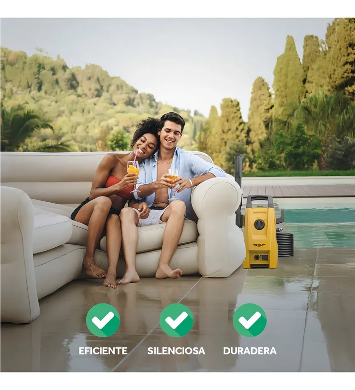 Hidrolavadora Electrica Trent Hlt203 Alta Presion 1600 Psi 110 Bar Con Accesorios - Stock disponible - Construcción