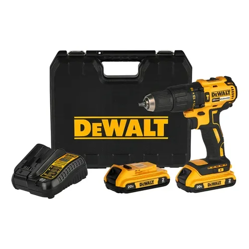 Bateria Taladro Atornillador Dewalt Dcd7781d2 + Cargador + 2 Bat 2a Color Amarillo Frecuencia 50hz - Stock disponible - Herramientas