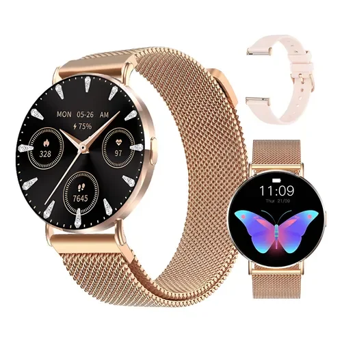 Reloj Inteligente Bleck Viva Slim Elegante Mujer Dorado Gold Rosa Dorado Rosa Dorado Rosa Dorado - Stock disponible