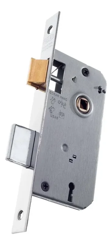 Cerradura Manual Kallay 503 Níquel Frente Recto Puerta Interior - Stock disponible - Productos para Mascotas
