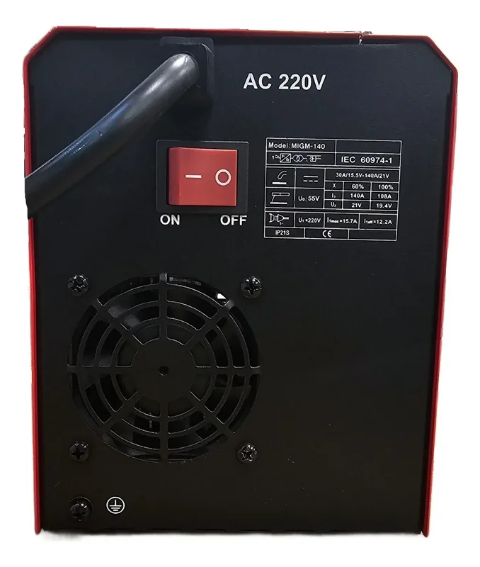 Soldadora Inverter Electrica Mig Mma 140a Display Omaha Color Rojo - Stock disponible - Herramientas