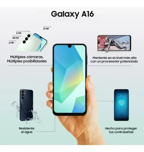 Samsung Galaxy A16 4g 128gb 4 Gb Ram Negro - Stock disponible - Electrónica