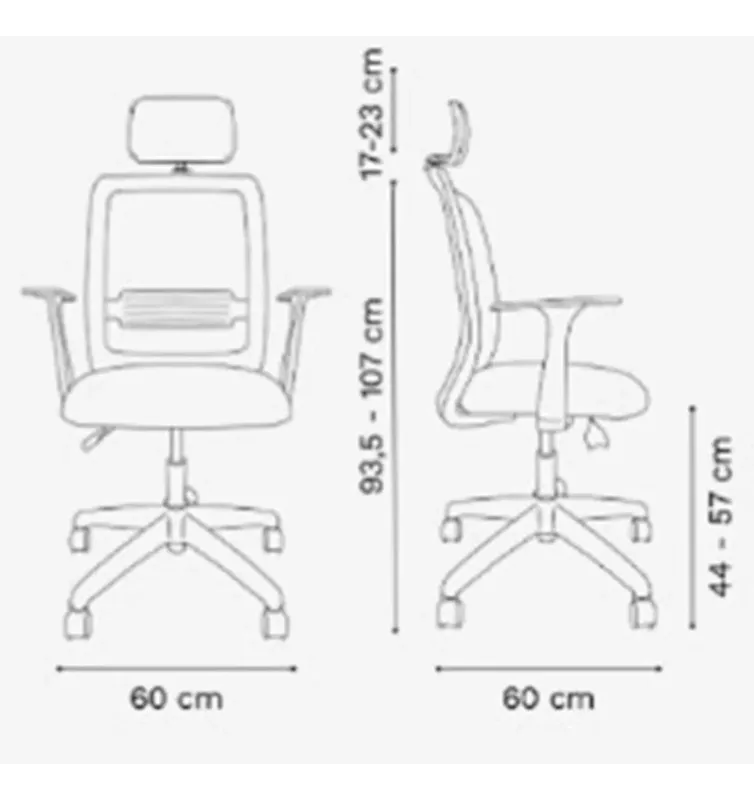 Silla Ergonómica Mint White Edition – Respaldo Mesh, Cabezal y Soporte Lumbar | Hasta 150 kg - Casa y Jardín
