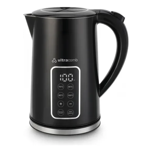 Pava Eléctrica Ultracomb Pe4930 Con Pantalla Táctil Y Selector De Temperatura - Negro - Stock disponible - Productos para Mascotas