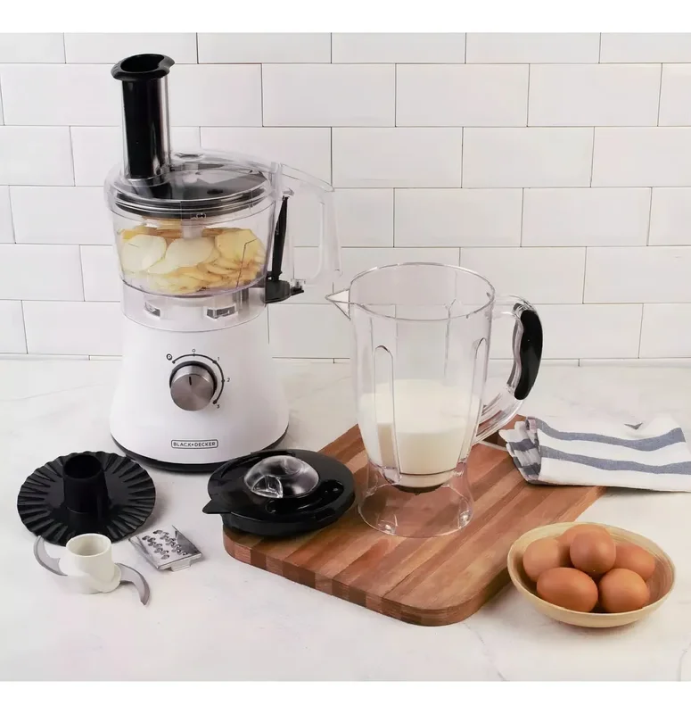 Capacidad Multiprocesadora Black+Decker FP1002J-AR 750W blanca - Stock disponible - Productos para Mascotas