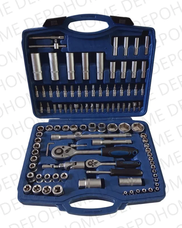 Set Juego De Llaves Tubos Crique Y Puntas Combinadas 108 Pza - Stock disponible - Herramientas