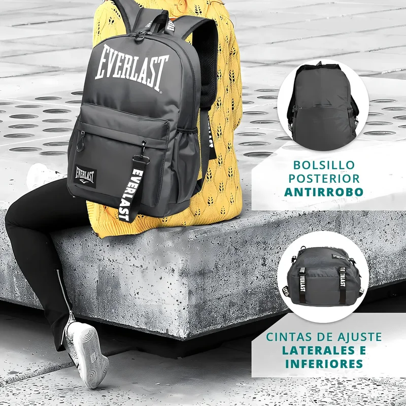 Diseno Mochilas Urbana Para Secundario Universidad Adolescentes Color Gris Diseño de la tela Liso - Stock disponible - Equipajes y Bolsos