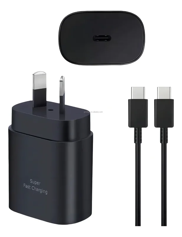 Cargador Para Samsung Carga Rápida Tipo C 25w Color Negro - Stock disponible - Productos para Mascotas