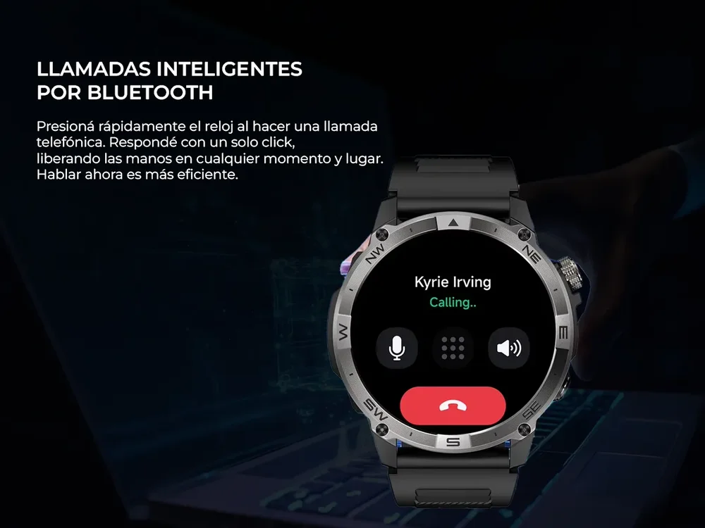 Smartwatch Carrello Cr Geo Plus Gps Amoled 1,43 Reloj Negro Negro Liso Negro Negro - Stock disponible - Electrónica