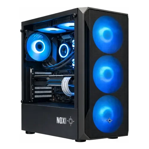 Gabinete Gamer RGB Noxi Hika Black X 4 Coolers RGB | Vidrio Templado | ATX - Stock disponible - Electrónica