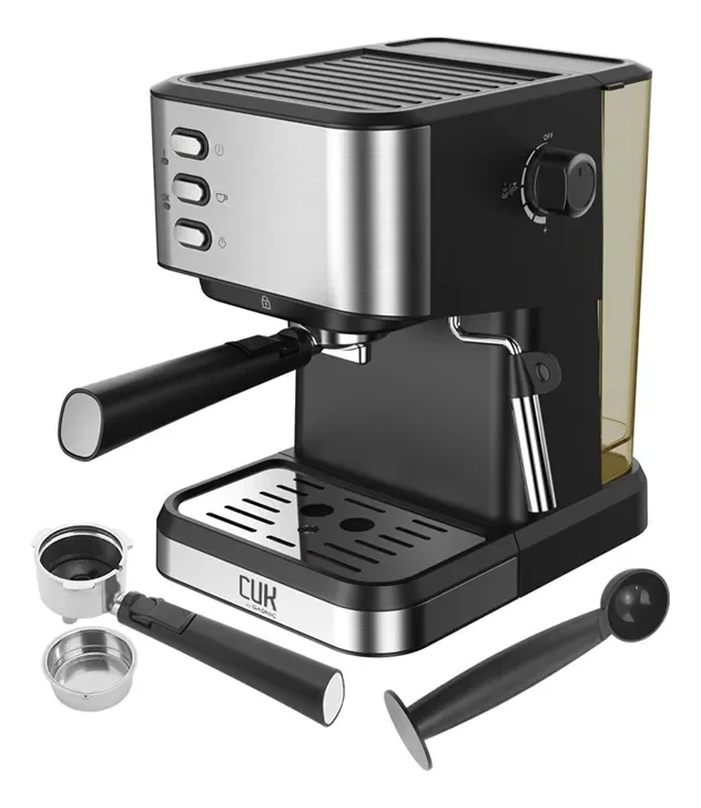 Cafetera Espresso Con Espumador Cuk By Gadnic 20 Bares 1,5l Espumador 1050W Tanque Removible Acero Inoxidable - Stock disponible - Productos para Mascotas