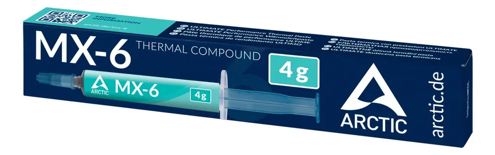 Termica Pasta Térmica Arctic Mx-6 4gr Rendimiento Extremo ! - Stock disponible - Electrónica