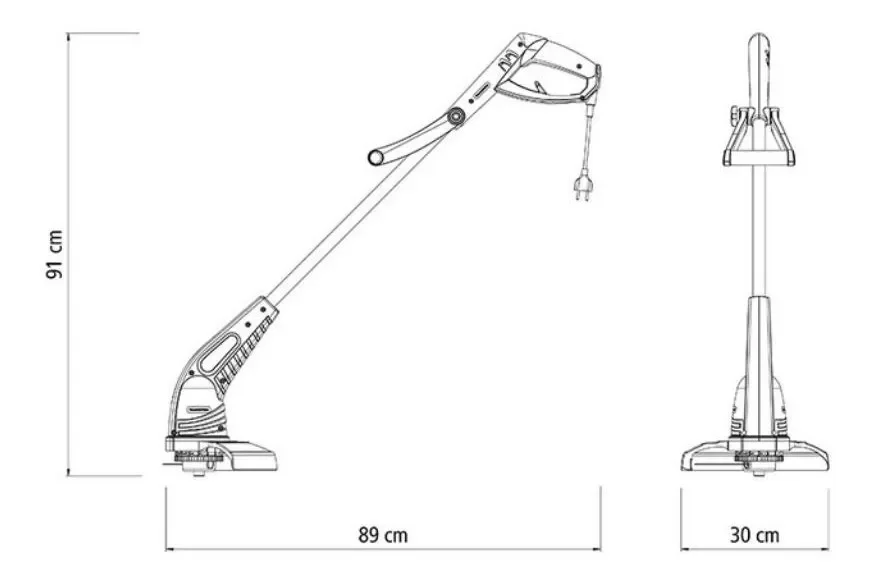 Bordeadora Eléctrica 1500 W Corte De 28cm Tramontina - Stock disponible - Herramientas