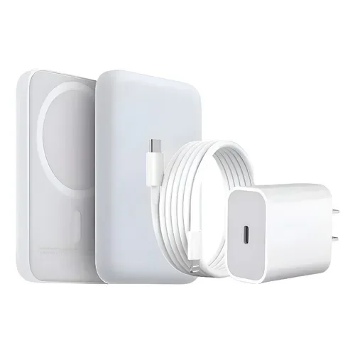 Cargador Portátil Tecnoarg 4500mAh compatible iPhone 12-16 20W Blanco - Stock disponible - Electrónica