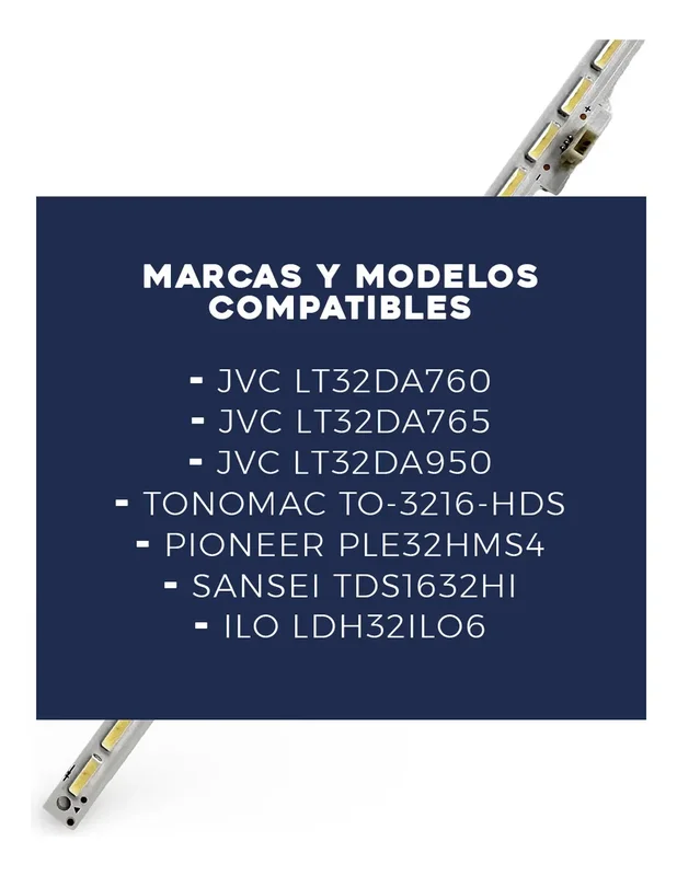Tira Led Para Tv Pld3213ht 32ld858ht Lt32dr330 Lce32xh11 - Stock disponible - Electrónica