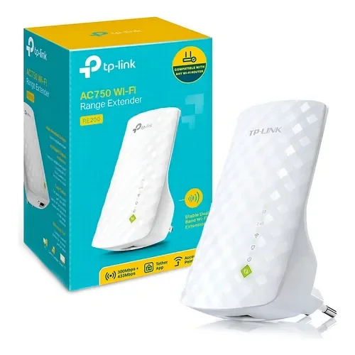 Repetidor Extensor de rango Wi-Fi 5 Doble Banda TP-Link RE200 AC750 - Stock disponible