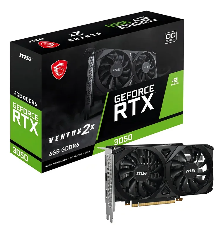 Memoria Tarjeta de Video Nvidia Msi Geforce Rtx 3050 Ventus 2x 6gb Oc Gddr6 - Stock disponible - Electrónica