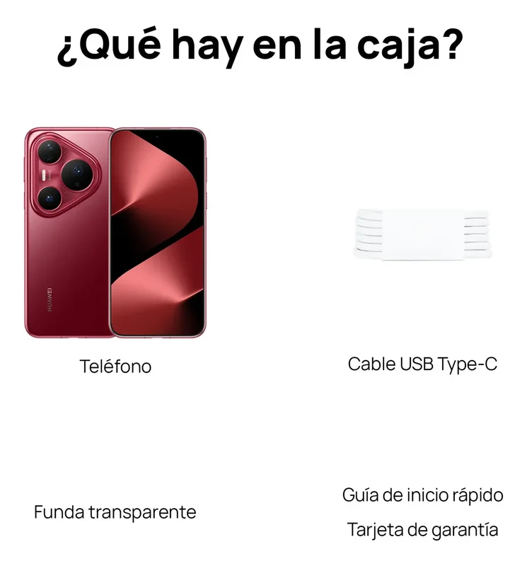 Camara Celular HUAWEI Pura 80 Pro Smartphone 12GB+512GB, Cámara Ultra Chroma de 1 Pulgada, Cámara Macro Telefoto de Ultra Iluminación, Cancelación de Ruido con IA, Batería 5170 mAh, Rojo - Stock disponible - Telecomunicaciónes