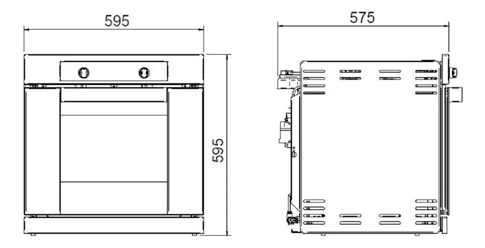 Horno A Gas Longvie H1900xf Con Grill Eléctrico De Empotrar Color Acero inoxidable - Stock disponible - Electrónica