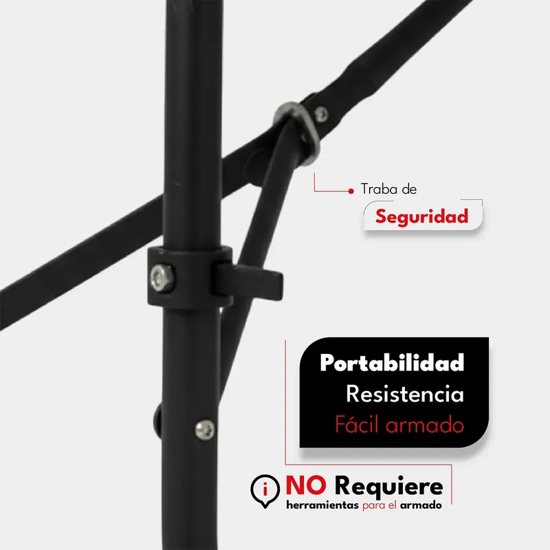 Mesa Exterior Plegable 180 Cm Polipropileno Hierro - Alpina Color Blanco - Stock disponible - Electrónica